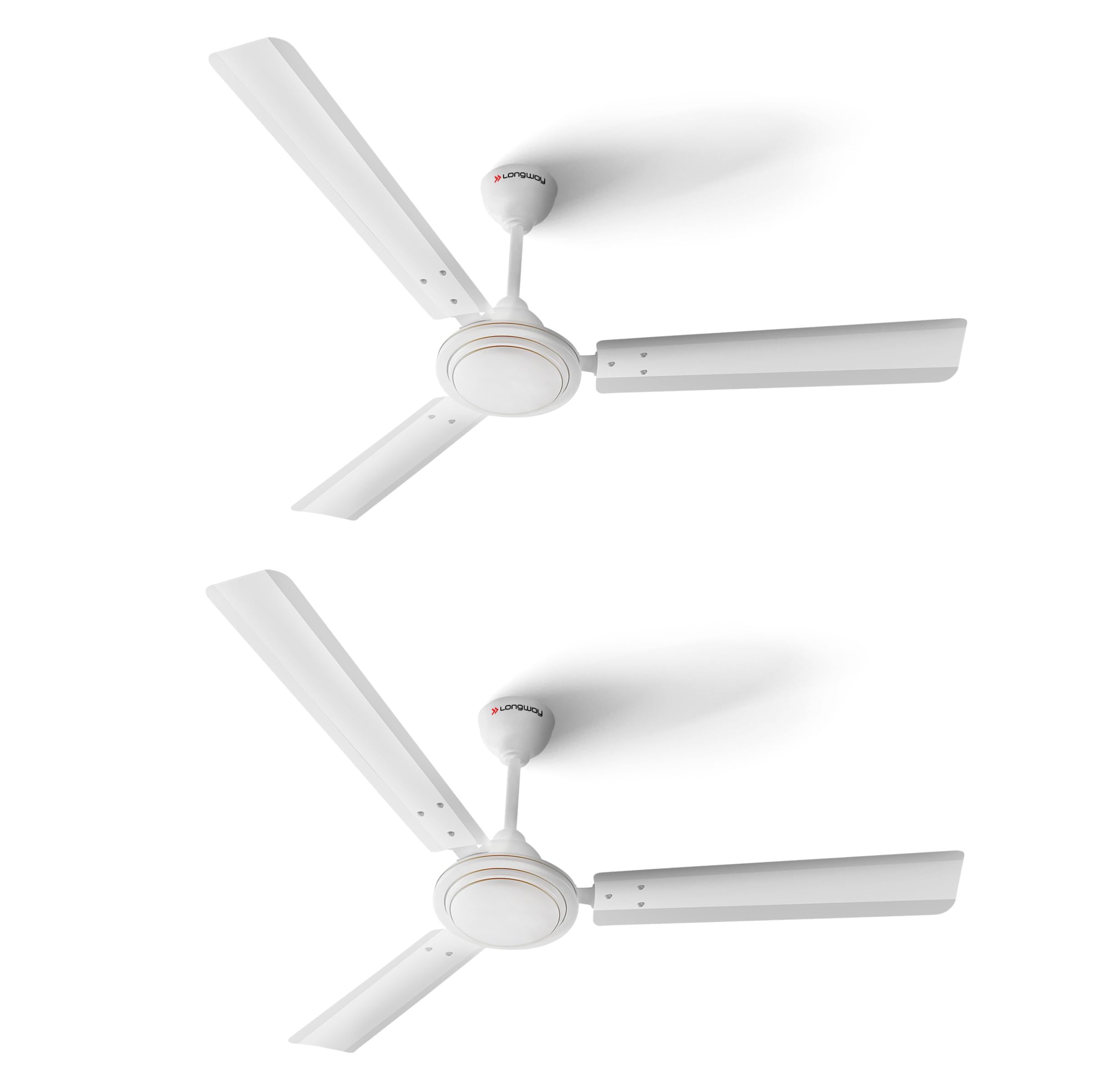 LONGWAY Nexa Delux 1200 mm High Speed (100% Copper) Ceiling Fan - 400 RPM (White, Pack Of 2)-picture-10