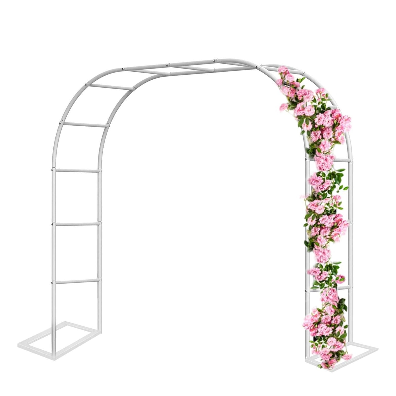 Arco de jardín de metal para crear románticos senderos de rosas y plantas trepadoras