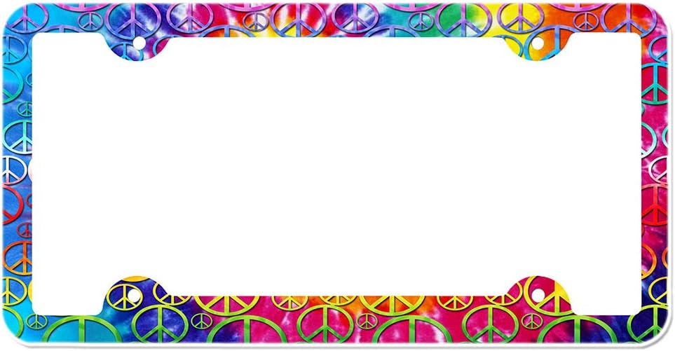 Peace Sign License Plate Frame