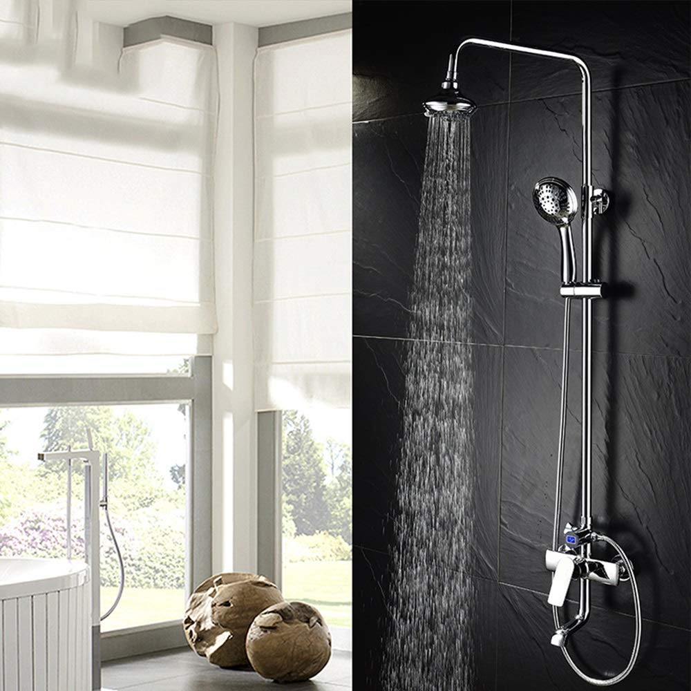 Set Válvula Mezcla Cobre Cabezal Ducha baño con liderazgo de Grifo frío
