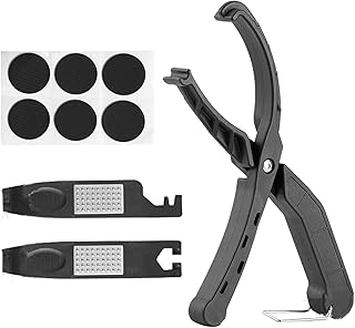 Generisch Herramienta para neumáticos de bicicleta, juego de reparación de neumáticos de bicicleta con mango integrado, herramienta para neumáticos de bicicleta, montaje intercambiable, herramientas