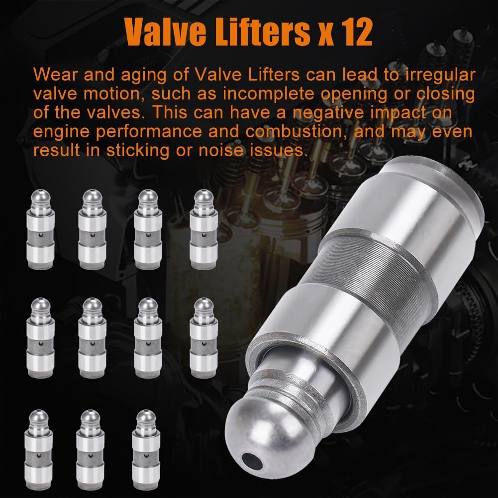 12 Pcs Rocker Arms and Lifters with Gaskets Kit Compatible with 3.6L Engine Challenger Avenger Grand Caravan Promaster 1500 2500 3500