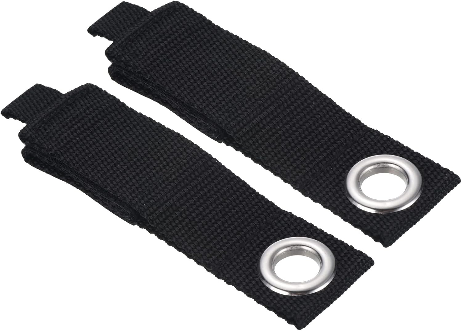 PATIKIL Extension Cord Holder Organizer 10 Inch, 2 Pack Hook and Loop Storage Strap Hanger for Power Cables Rope Hanging Garage Wall Organization, Black