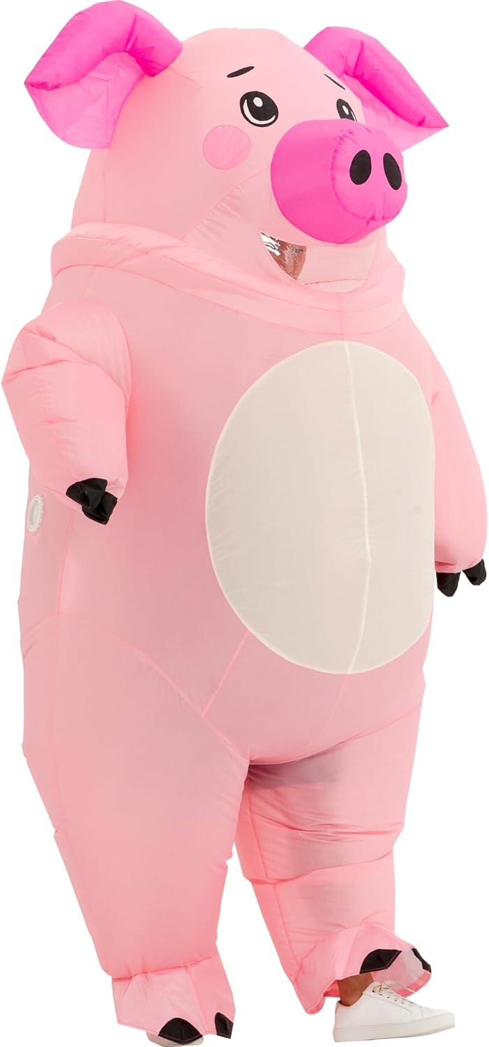 One Casa Inflatable Costume Adult,Blow Up Pig Suit,Full Body Animal Halloween Costumes for Men Women - Image 7