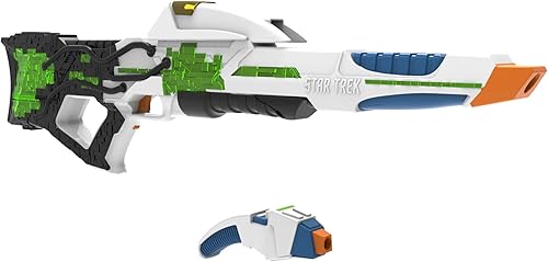 Nerf Limited Star Trek F8203 Star Fleet, tipo 3, Phaser, lanzador eléctrico con luz y sonido, tipo 2, faser, 7 dardos Nerf Elite incluidos, producto