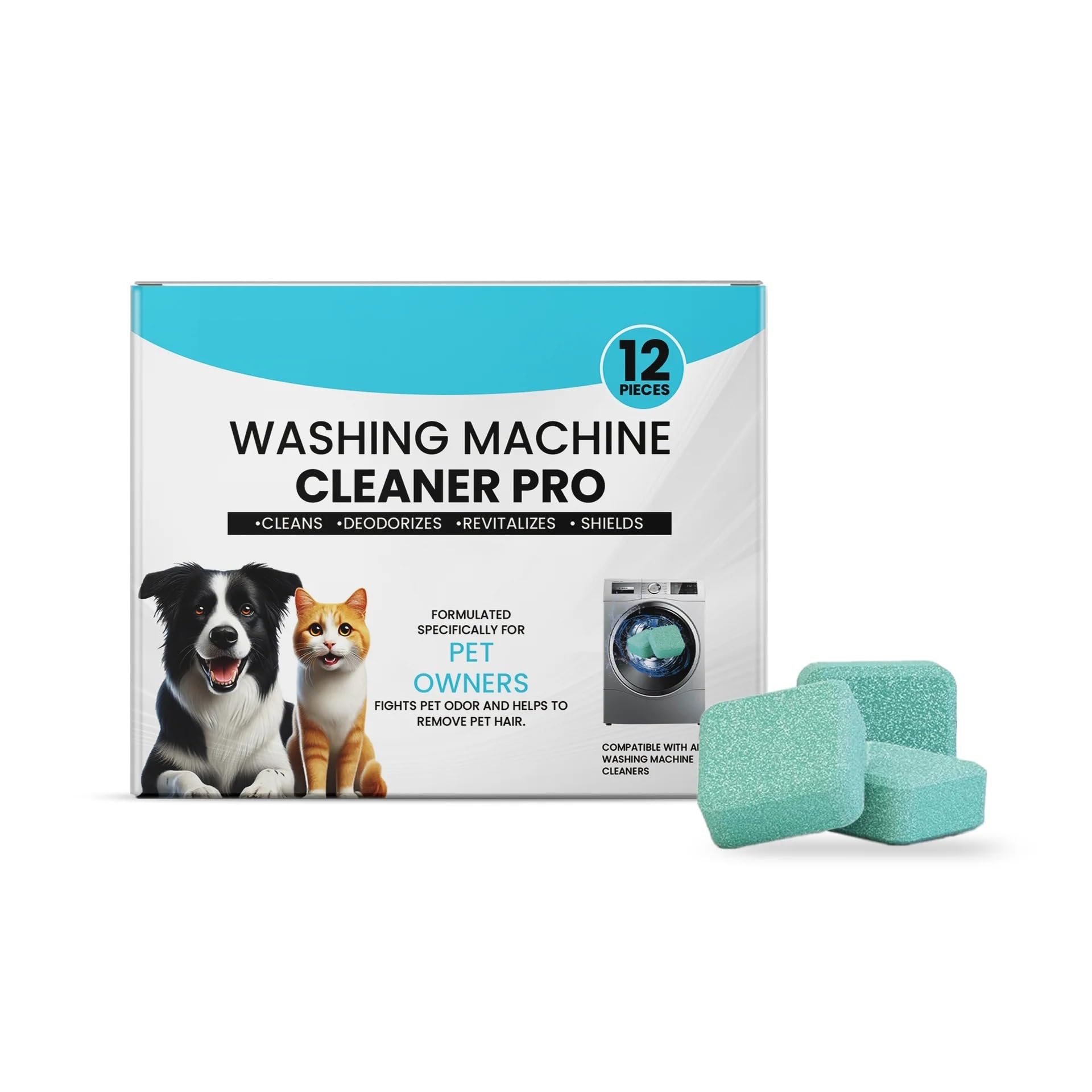 washing machine cleaner tablets Waschmaschinenreiniger for Familien, die Haustiere aufziehen(3pcs)