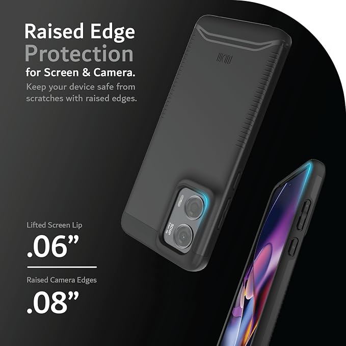 TUDIA Merge Case for Motorola Moto G Stylus 5G 2024 - Dual Layer | Shockproof | Military Grade | Slim | Non-Slip | Heavy Duty Protective | Protector Phone Cover | Matte Black