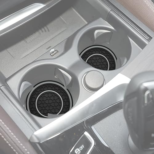 Vista 2 de Portavasos universal para automóvil, impermeable, antideslizante, a prueba de tambores, accesorios para el interior del automóvil, 4 unidades, negro