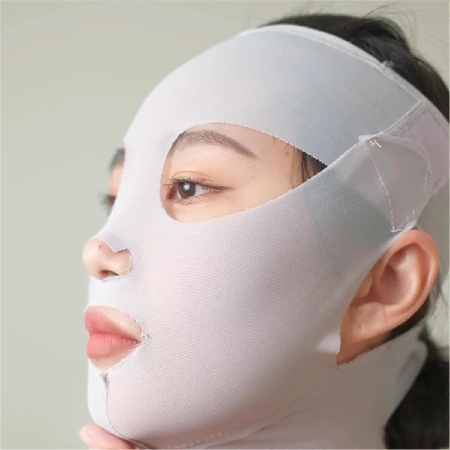 3D Reusable Breathable Facial Slimming Band for Women V-Shape Full-Face Lifting Sleeping Mask