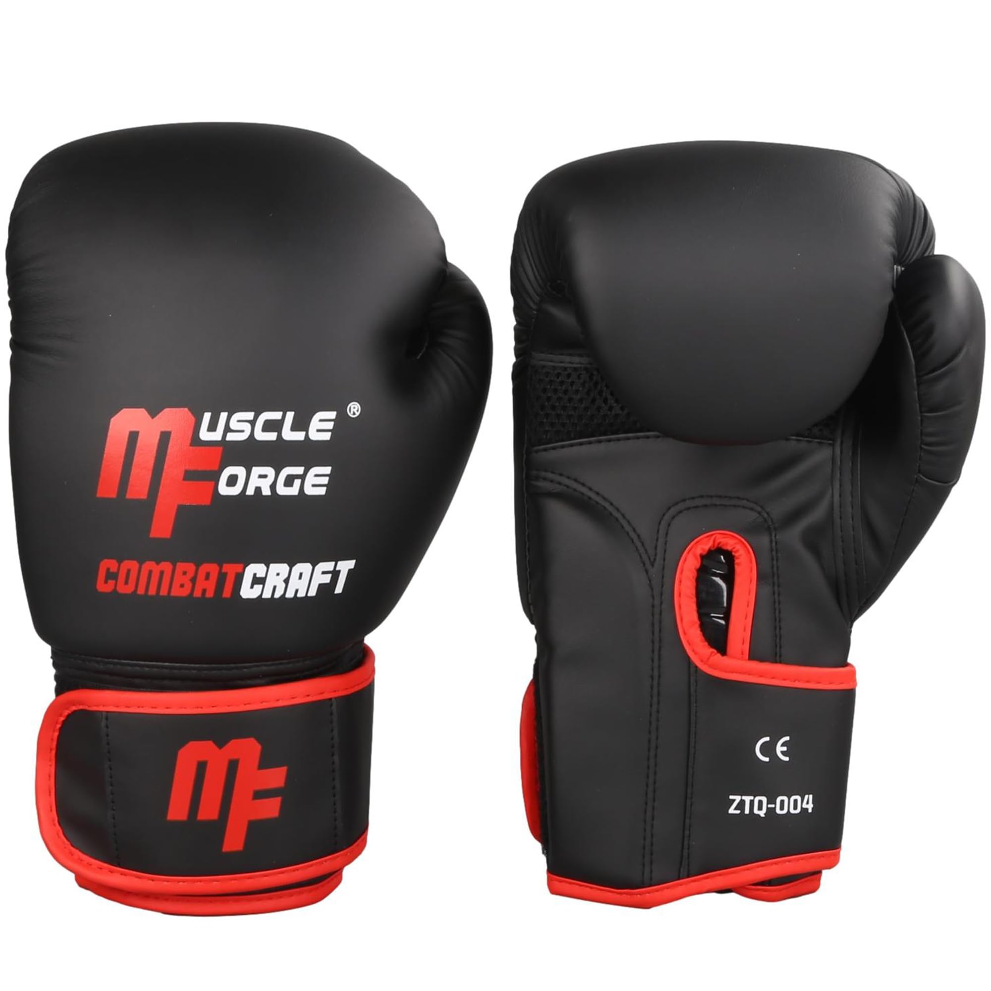 Guantoni da Boxe 14 Oz – Uomo e Donna, per Sparring e Allenamento, Sacco da Boxe, Kick Boxing e Muay Thai, Guanti Box – Similpelle PU Premium con Cinturino Regolabile e Ventilazione