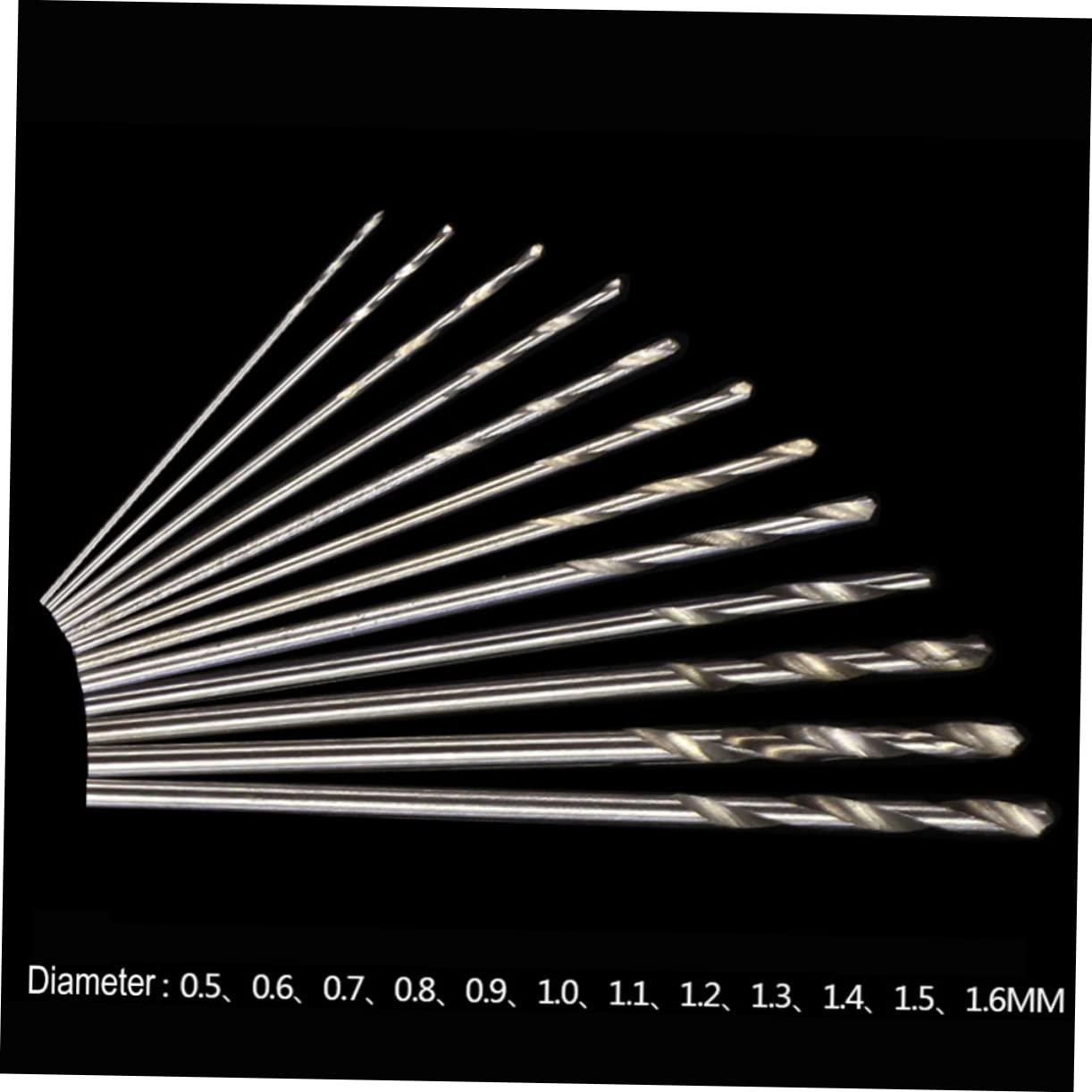 Gatuida 50pcs Drill Bit Wood Plastic and Aluminum Small Precision Drill Bits for and Engineering Applications