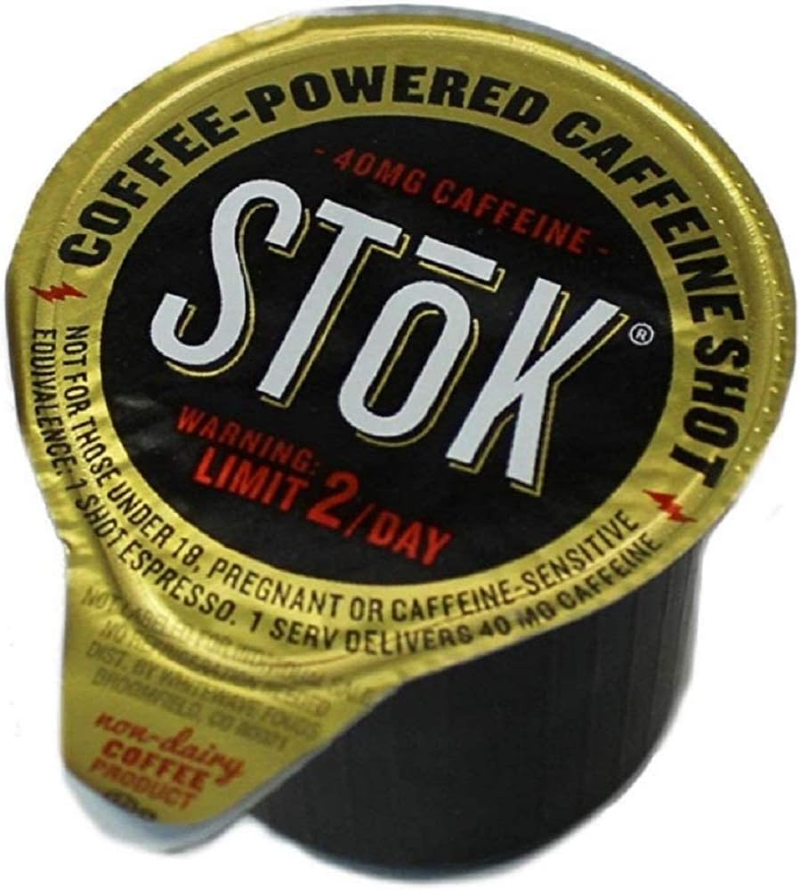 SToK Caffeinated Black Unsweetened Cold Brew Coffee Shots (Unsweetened, 264 ct)