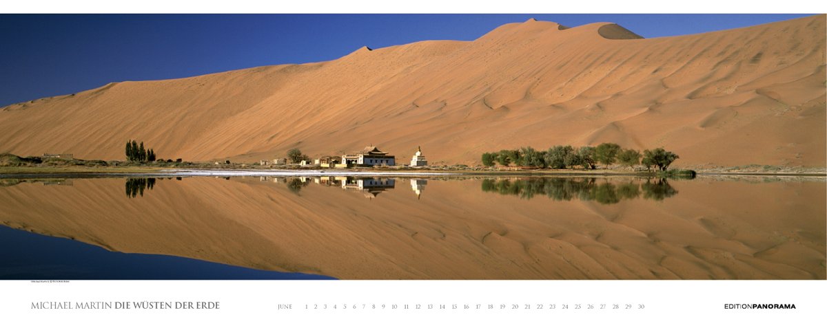 Die Wüsten der Erde - Magnum Kalender immerwährend: Mit englischem, immerwährendem Kalendarium. Text dtsch.-engl.