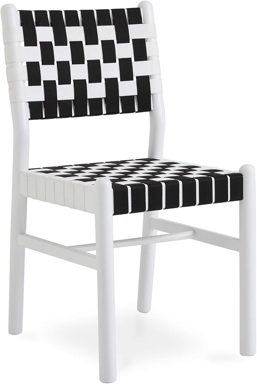 Now House by Jonathan Adler Checkboard Dining Chair, White