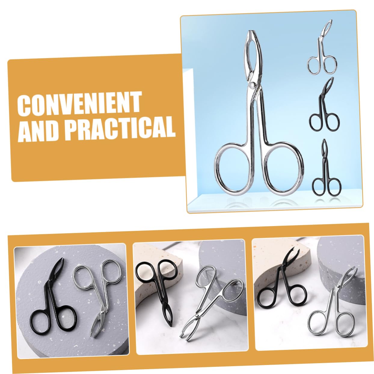 SHERCHPRY 5 Set Pinze Per Sopracciglia Fronte Per Donne Sopracciglio Pinzetta Attrezzo Trimmer Per Sopracciglia Da Donna Facciale Pinzette Strappa Sopracciglia Acciaio Inossidabile 4 Pezzi*5
