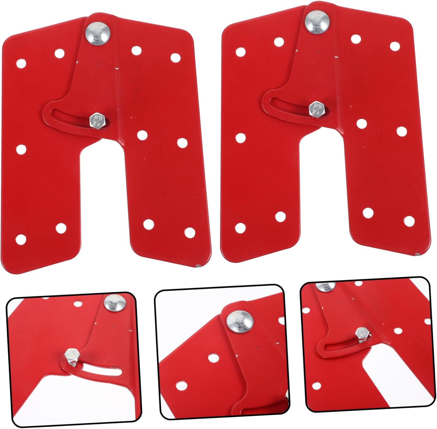 Angoily Attic Ladder Hinge Replacement Heavy Duty Ladder Joint Connector Adjustable Folding Accessories for Small Step 2-Piece Set