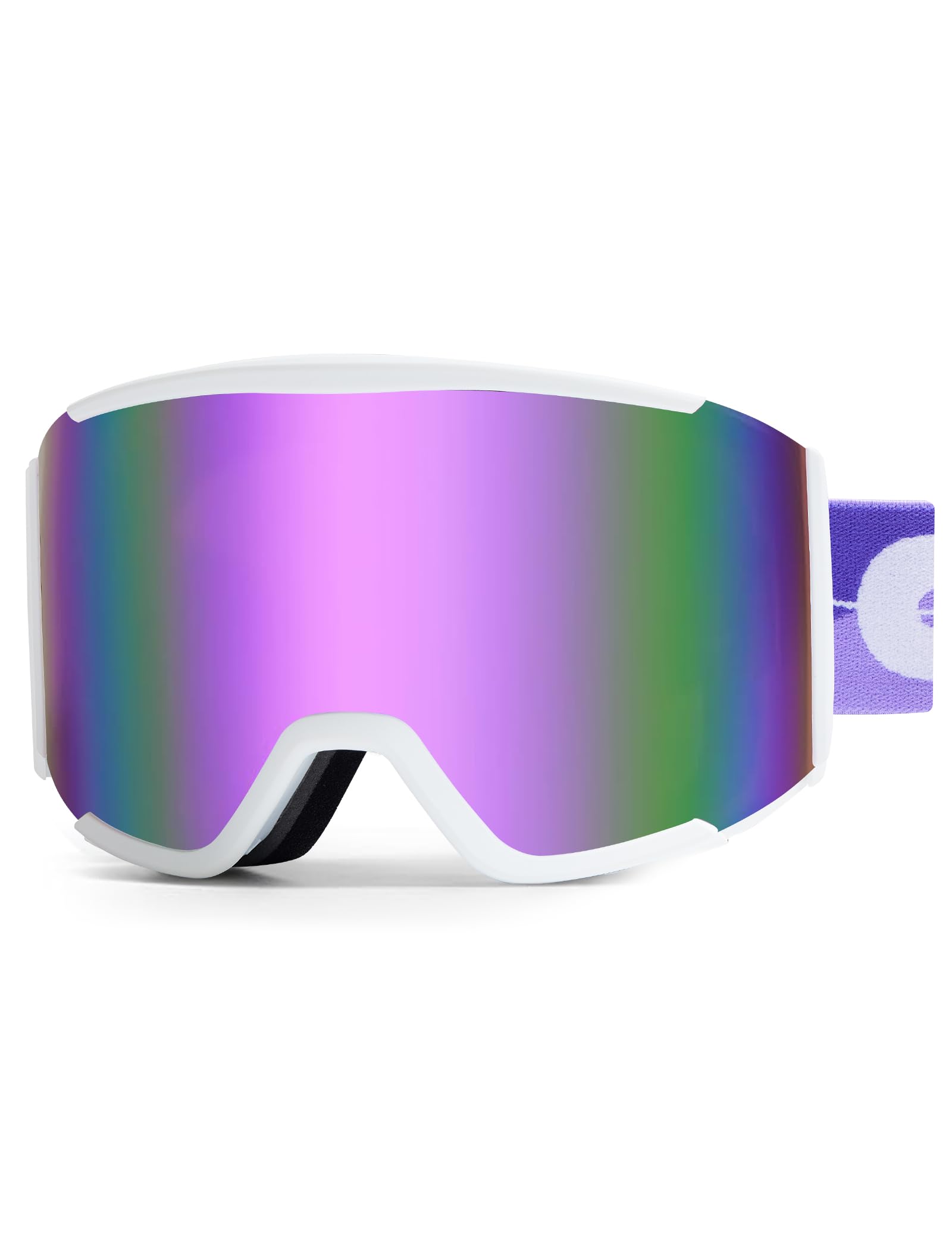 Occhiali da sci per uomo e donna, anti appannamento, protezione UV, occhiali da snowboard per adulti e giovani, occhiali da neve sopra gli occhiali