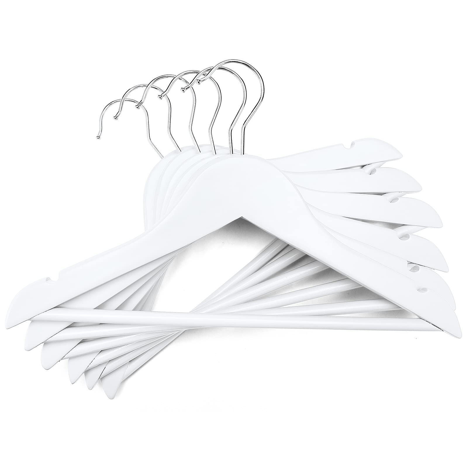 HOUSE DAY – Lot de 20 cintres en bois pour enfants, blanc