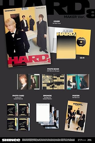 Miniatura 9 de (PHOTO BOOK Ver.) SHINEE HARD The 8th Album ( MAKER Ver. +Store Gift Card ) K-POP SEALED