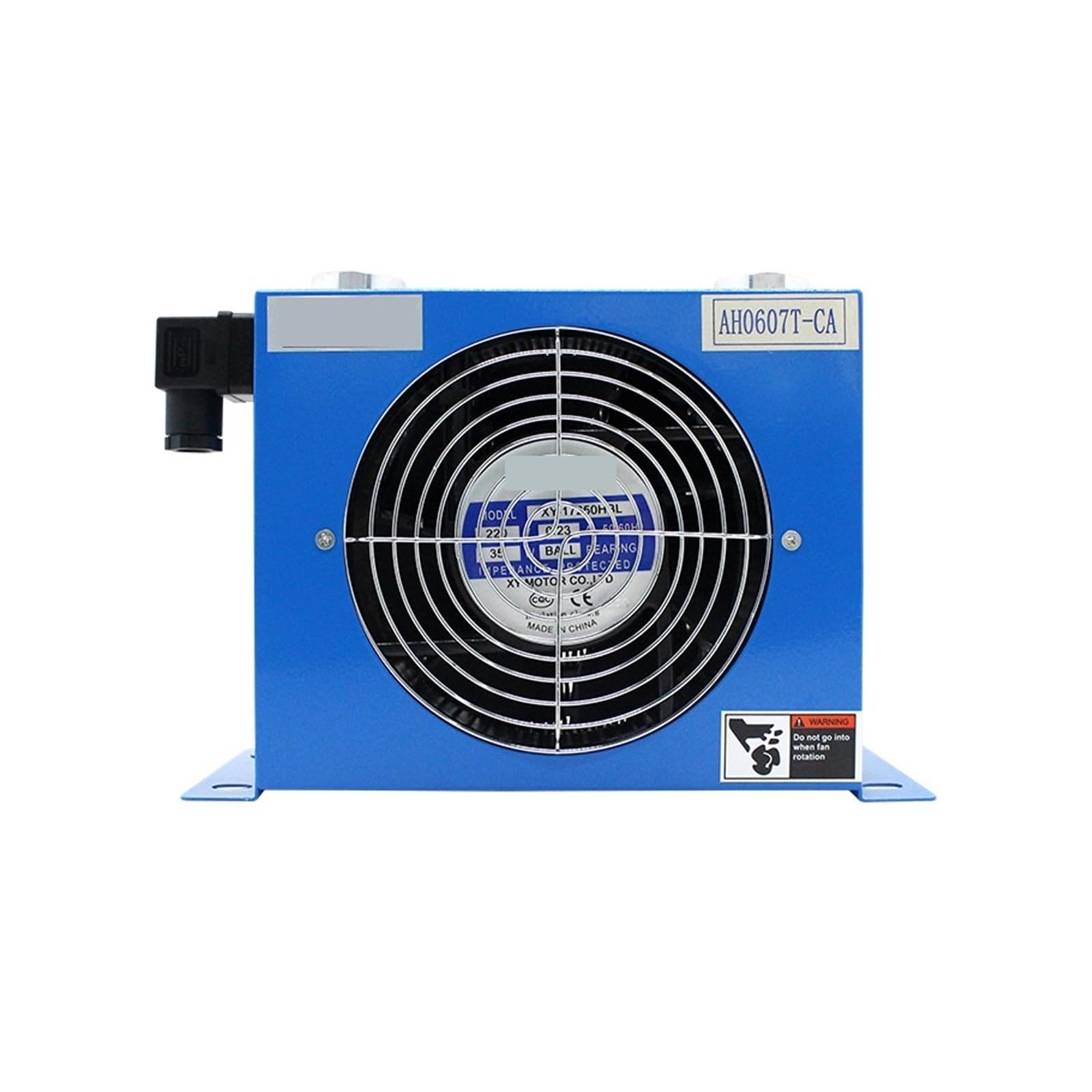 AH0607T-CA Flusso 40L/min Radiatore olio idraulico Raffreddamento olio Scambiatore di calore Piastra radiatore Pin Fan for macchinari(AC380V)