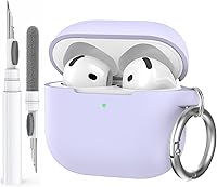 Vista 34 de AhaStyle Funda Protectora de Silicona Mejorada [LED Frontal Visible] Compatible con Apple AirPods 2 y 1 (Negro)