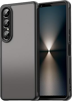 Case for Xperia 1 VII Case, for Sony 1VII Translucent Cases, Matte Slim Bumper Cover with Military Grade Protection Shockproof & Rugged Armour Phone Cover for Sony Xperia 1 VII Black