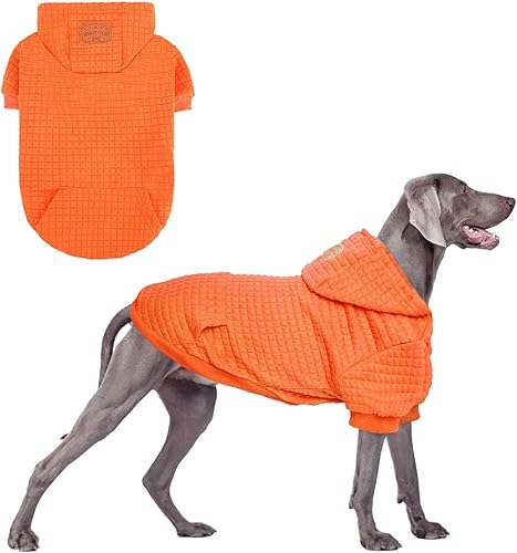 Vista 62 de BEAUTYZOO Suéter con capucha para perros pequeños y medianos con bolsillos, ropa para perros pequeños y medianos, abrigos de algodón laminado
