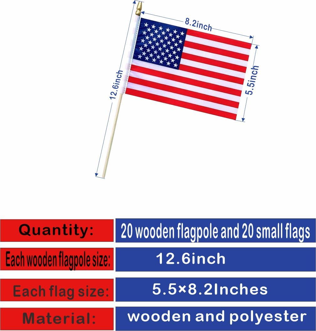 20 Different Countries International Stick Flags of the World Small Mini Hand Held Flags For Sports Events,Olympics,World Cup,International Festival Decorations,5 x8 Inch - Image 2