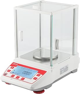 Analytical Balance 1000g x 0.001g GN mg Unit Precision Lab Scale 0.0001g Digital Analytical Scale RS232 Interface Laboratory Electronic Balance LCD Display with Glass Windshield