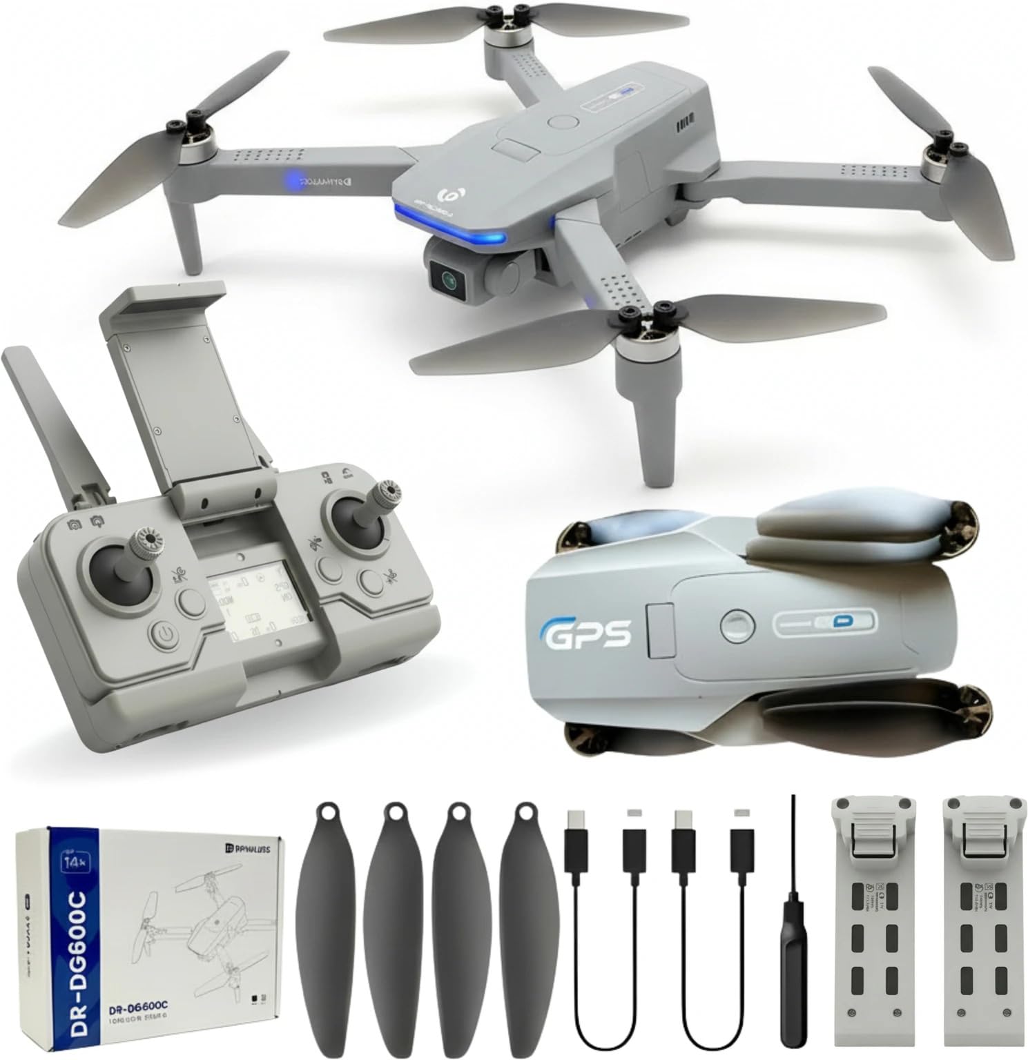 DG600 GPS Drone 4K Camera with Intelligent Obstacle Avoidance, Dual Camera, One Take Off Key and Stable Flight (DG600)-image-27
