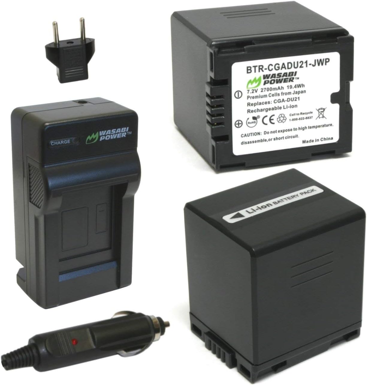 DSTE 2-pack Rechange Batterie Et DC11E Voyage Chargeur Pour Nikon En El3e D30 D50 D70 D70s D80 539570