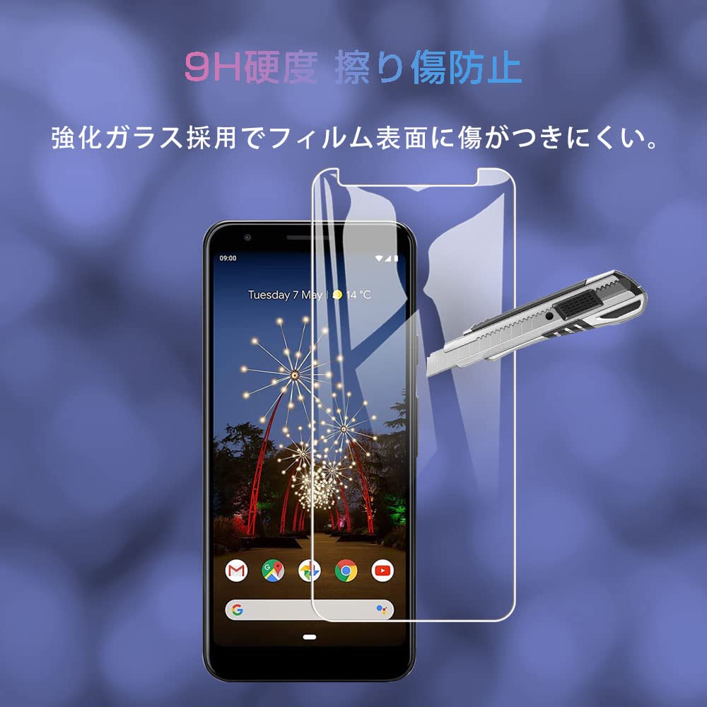 ANDROID - pixel 3a ガラスフィルム付 Google Pixel 6a フィルム 覗きみ防止フィルム ガラスフィルム