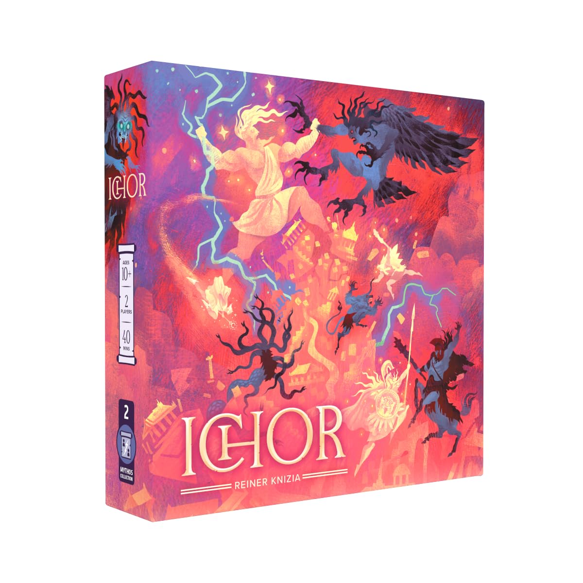 BITEWING GAMES Ichor Board Game - Two-Player Duel with Asymmetric Powers Designed by Dr. Reiner Knizia - Activate Your Special Abilities to Outwit