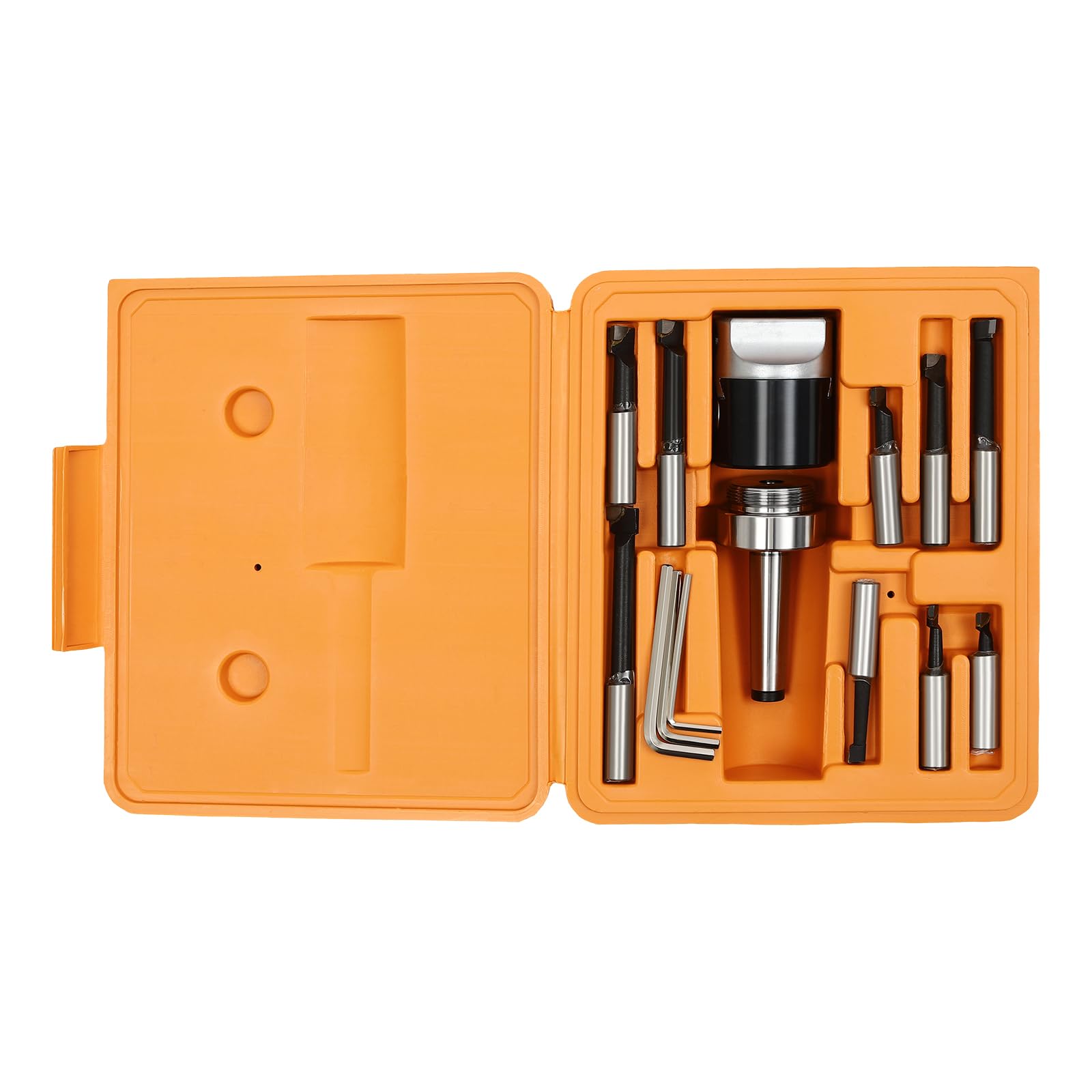 Professionelles Bohrkopf-Set/Ausdrehwerkzeug-Set mit 3 Sechskant-Schlüsseln, M12-Gewinde Genauigkeitsbereich 0-40 mm für Fräsmaschinen und Bohrmaschinen
