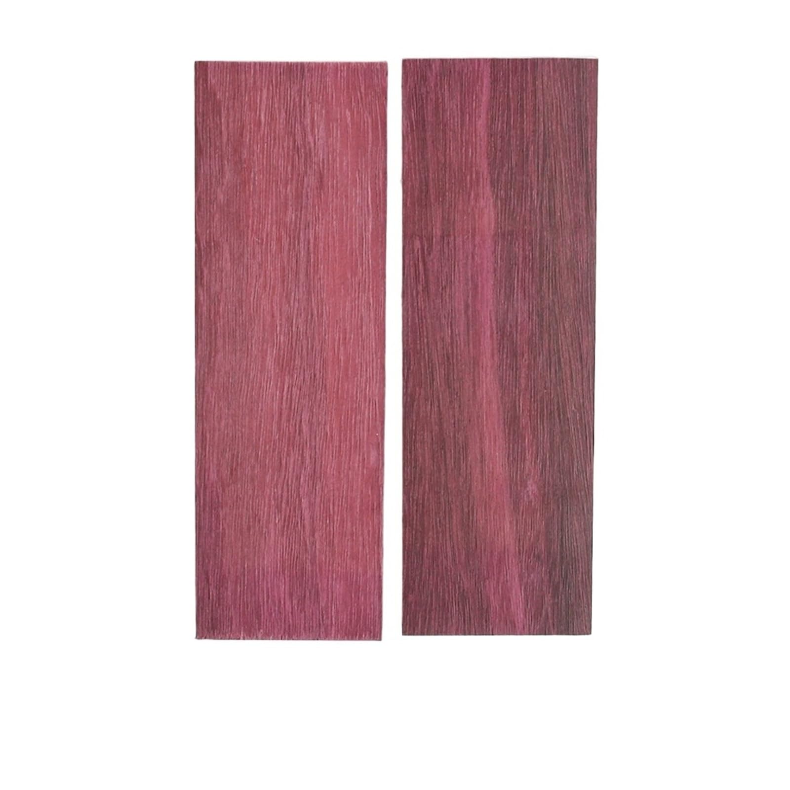 Rzeźba w drewnie, dopasowana, rękojeść noża z naturalnego drewna, materiały do produkcji 1 pary drewnianych patyczków (fioletowe serce, 120 x 40 x 10 mm)