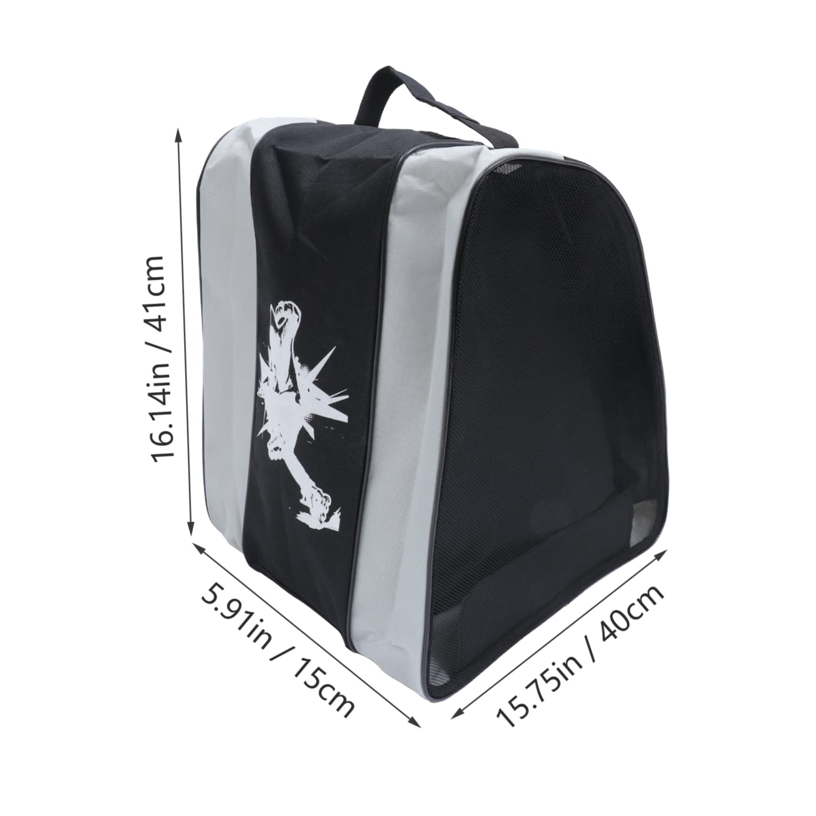 VANZACK Roller Skates Handbag Boys and Girls' Ice Skating Bag Stylish Triangle Shape Easy to Use and Store