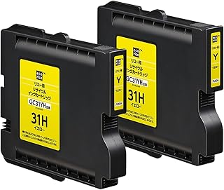 ecorica GC31YH Lサイズ リサイクルインクカートリッジ イエロー エコリカ ECI-RC31HY 2個セット