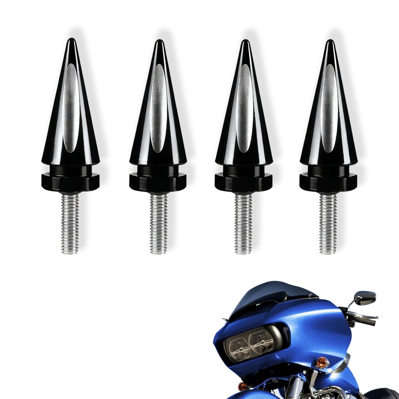 4pcs Road Glide Windshield Bolts, Motorcycle Windscreen Fairing Bolts Windshield Trim Screws Fit for Harley Touring Road Glide Models 2015 2016 2017 2018 2019 2020 2021 2022 2023 2024