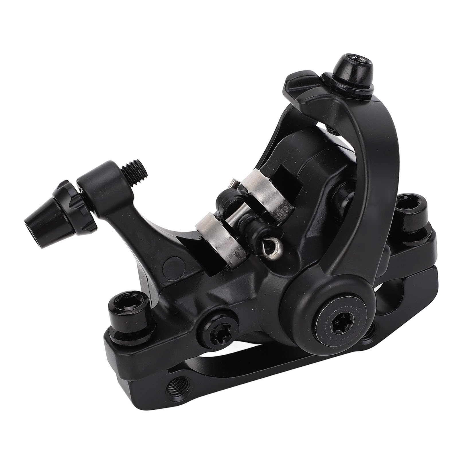 RiToEasysports Set Freno a Disco per Bicicletta Bilaterale, Accessori per Pinza Freno a Disco per Bici Anteriore a Due Pistoni in Lega di Alluminio Meccanico Senza Regolatore del Cuscinetto per