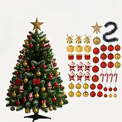 Arvore de Natal Pequena de Mesa Verde Para Criar Um Ambiente Festivo áRvore de Natal de 90 Cm 90 Ramos 43 PeçAs Decorativas Completa com Todos Os AcessóRios de Decoração(ARVORE SOLTA SEM ENFEITES)