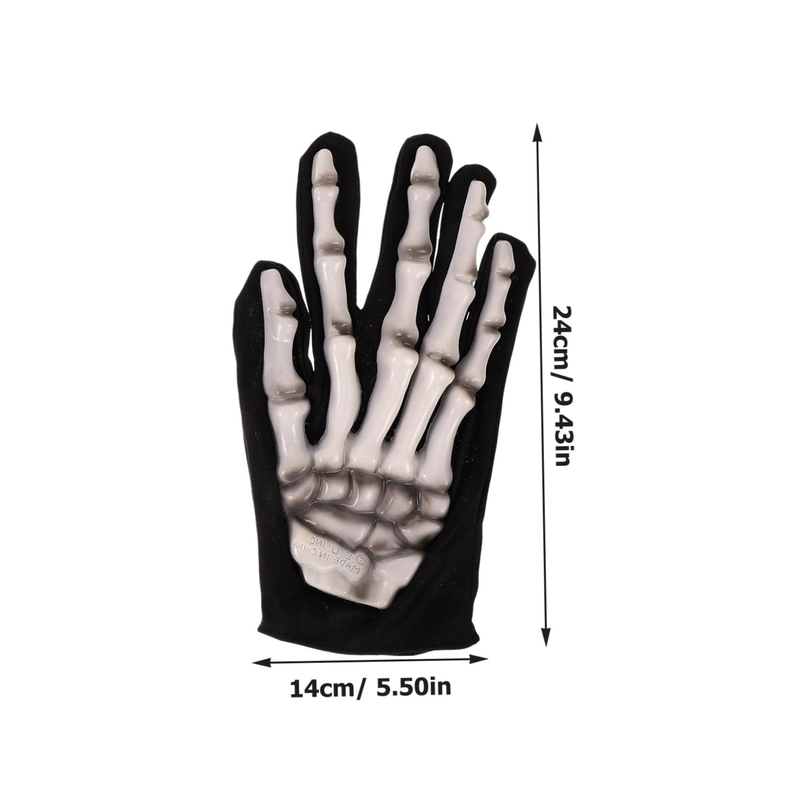 Holibanna Halloween Skeleton Gloves Boys and Girls Ghost Gloves Scary Prop Accessory Set