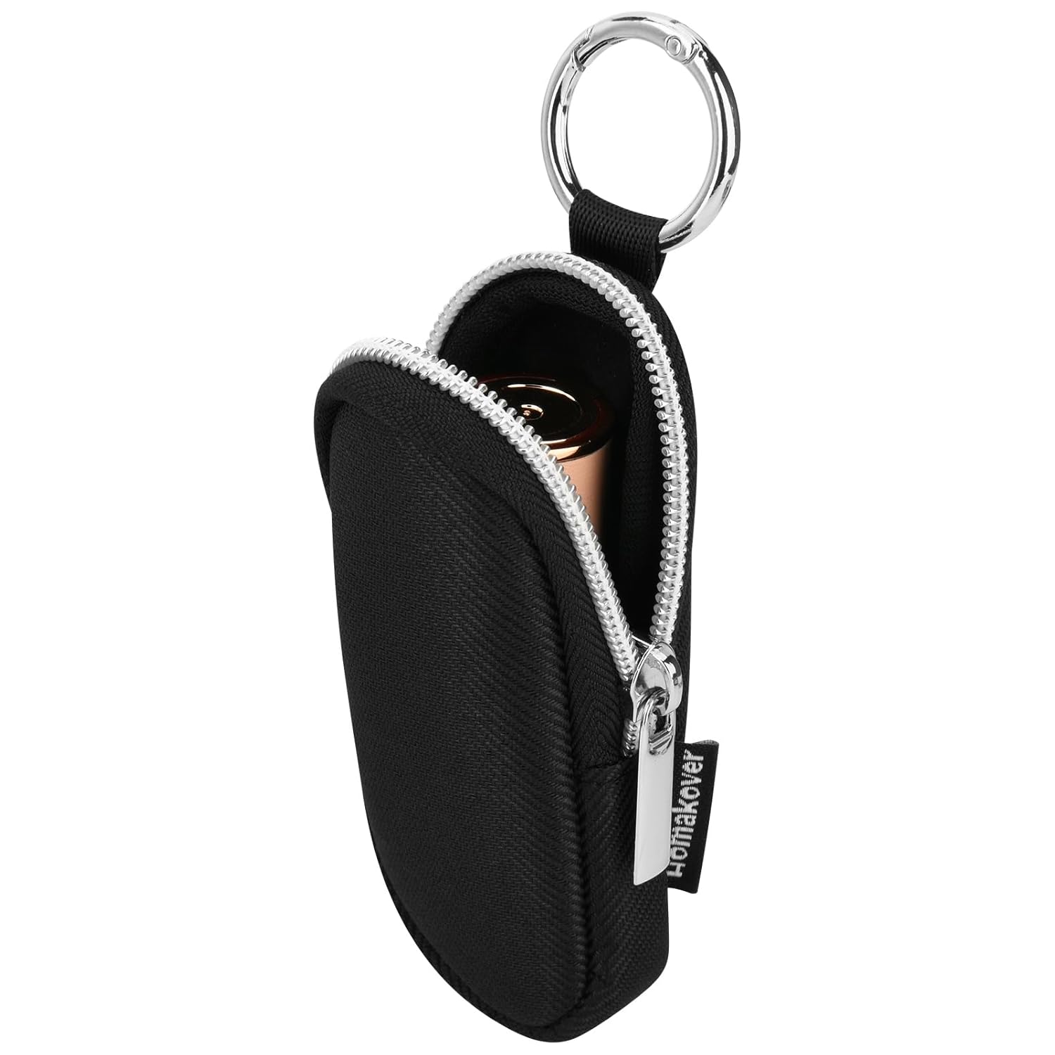 Portable Lip Balm Organizer Case with Keychain Travel Chapstick Holder Storage Bag Waterproof Small Cosmetic Organizer Anti-Lost Lipstick