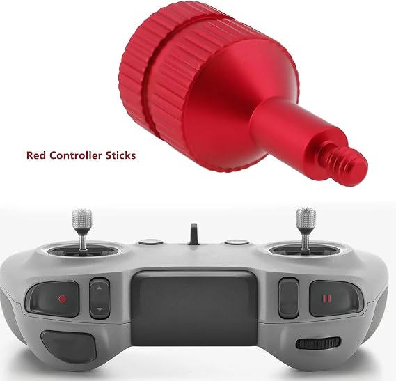 2Pcs Red Storable Thumb Rocker Joysticks Compatible with DJI FPV Remote Control
