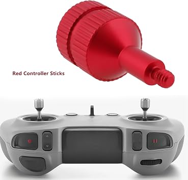 2Pcs Red Storable Thumb Rocker Joysticks Compatible with DJI FPV Remote Control