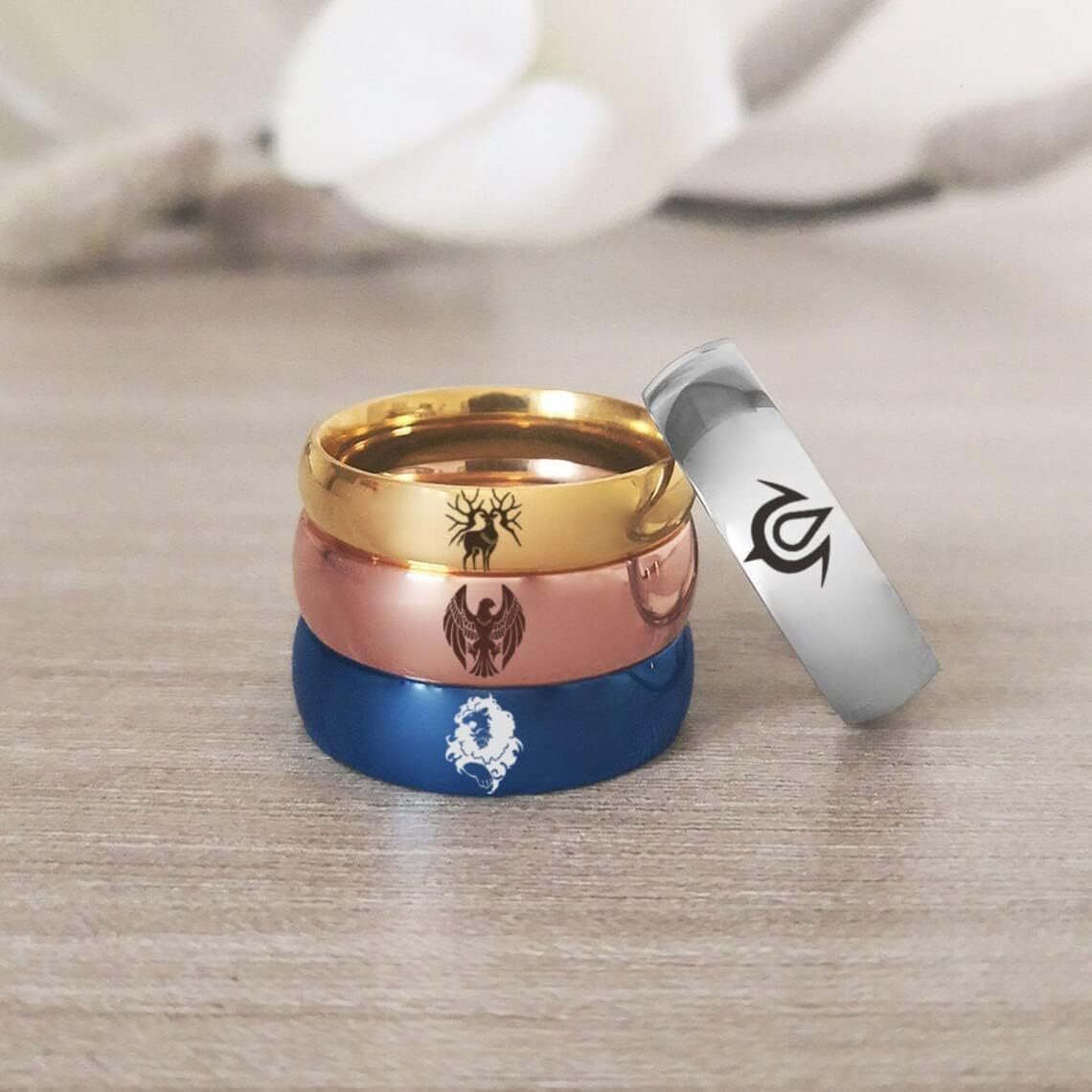 Fire Emblem Three Houses Ring, Blue Lions, Black Eagles, Golden Deer, Exalt