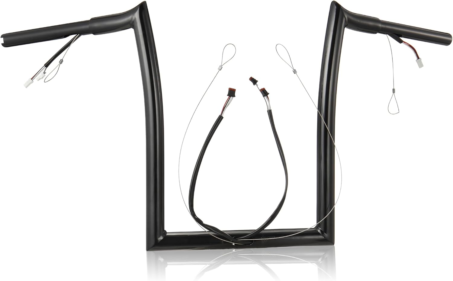 1 1/4 Inch Ape Hangers 14" Rise Handlebar for Harley 2014-2023 Road Glide FLTR/Road Glide Ultra FLTRU/Road Glide Special FLTRXS with CAN-Bus and Guiding Line Pre-wired, Black