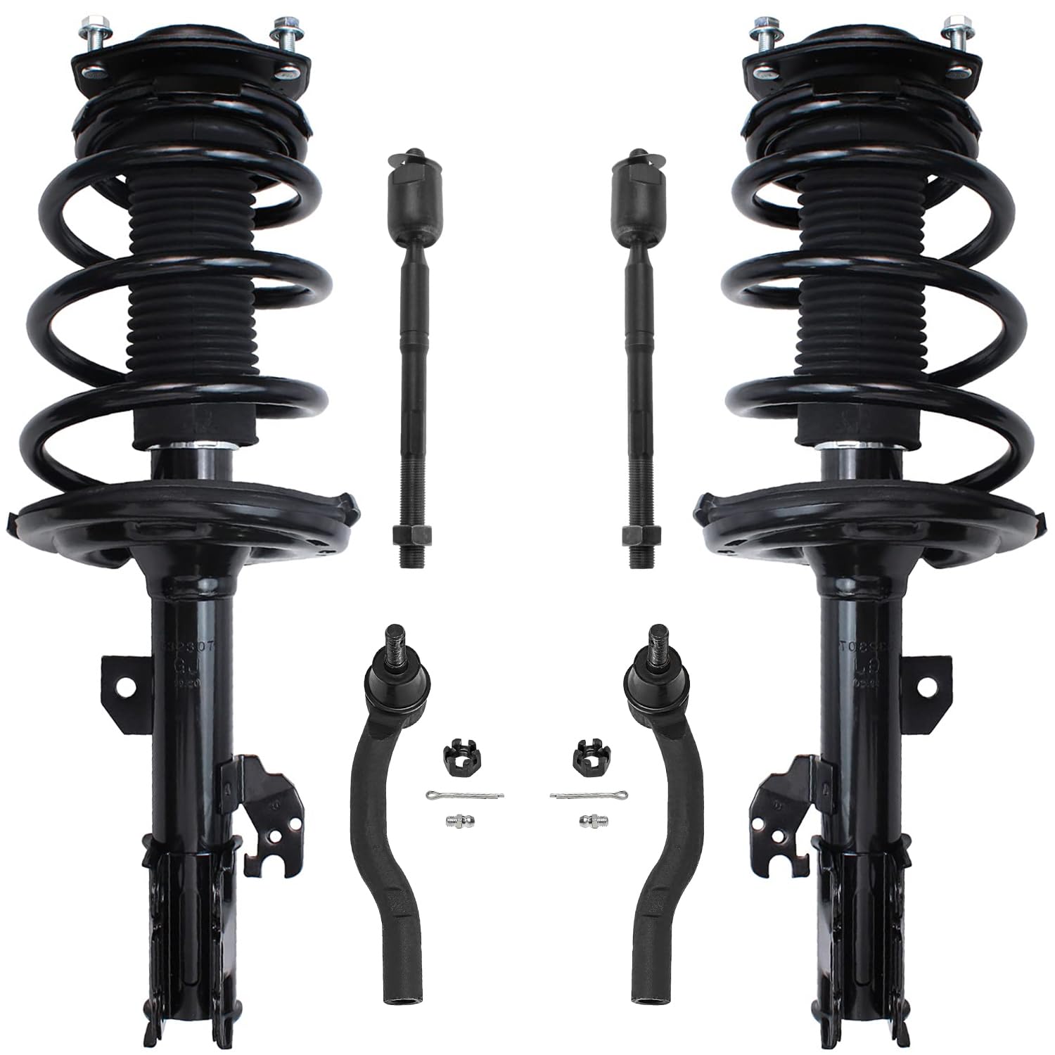 Detroit Axle - 6pc Front Struts Kit for Toyota 2007-2011 Camry 2006-2012