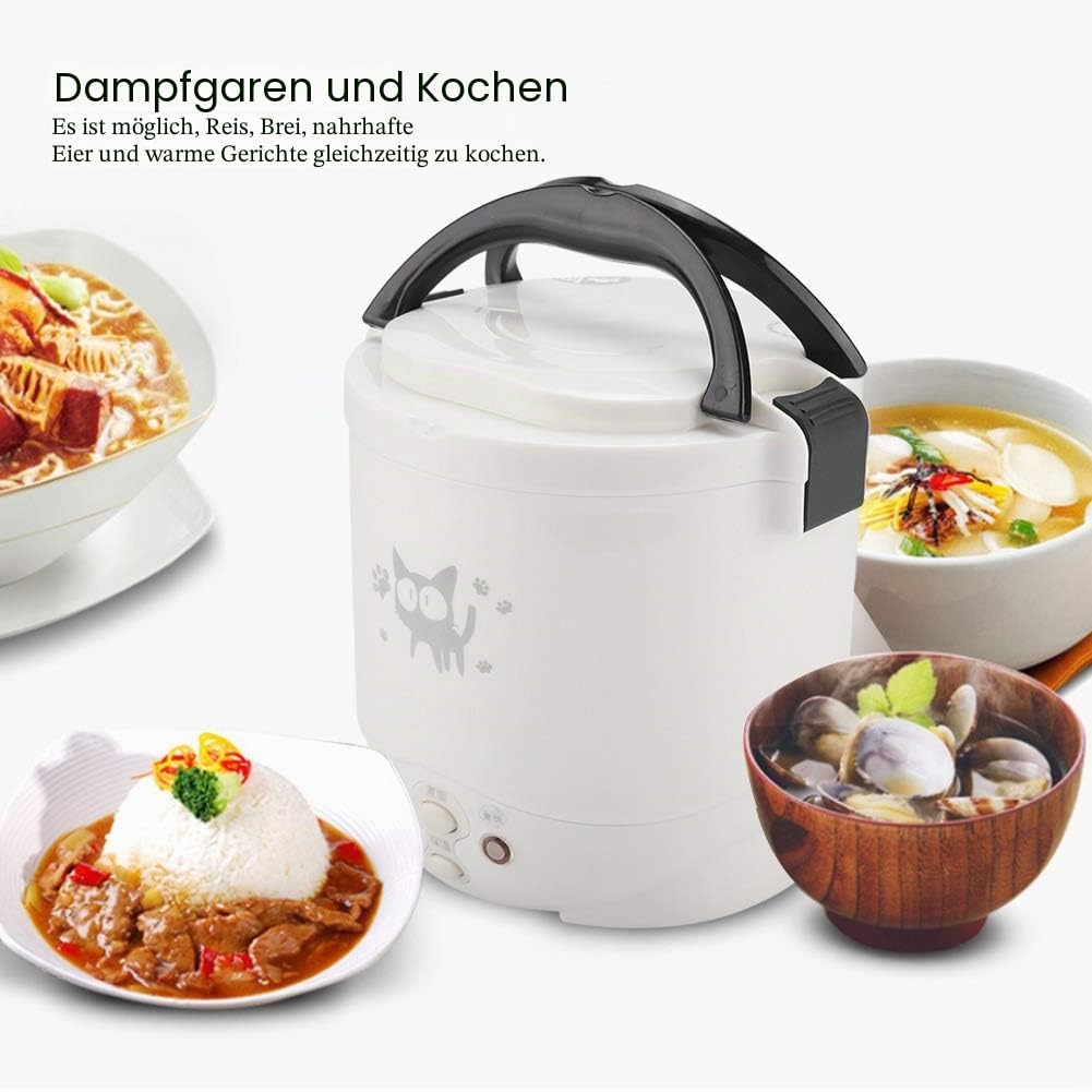 Joyzan Mini-Reiskocher, tragbarer Reisedampfer kleiner Multikocher Reiskoch