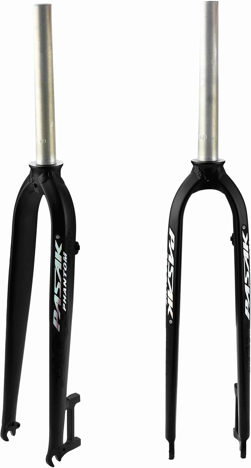 BestParts 26/27.5/29" MTB Front Rigid Fork 1-1/8" Straight Tube Disc Brake | Superlight Mountain Bike Front Forks 28.6mm Threadless Disc Brake Fork Quick Release 9MM