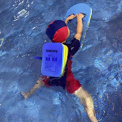 BlueSpace Back Float Swimming Belt Water Aerobics Exercise Aqua Fitness Swim Training Equipment Board with Adjustable Layers for Kids Swimming Beginners (Random Color)